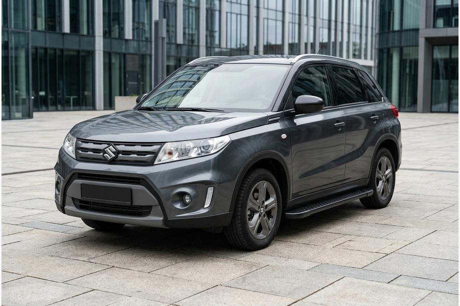 Suzuki Vitara 2015- Side Steps Allmond Black (2 pcs, Aluminum) Image
