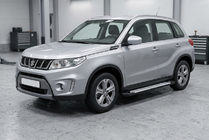 Suzuki Vitara 2015- Side Steps Allmond Grey (2 pcs, Aluminum) photo 1