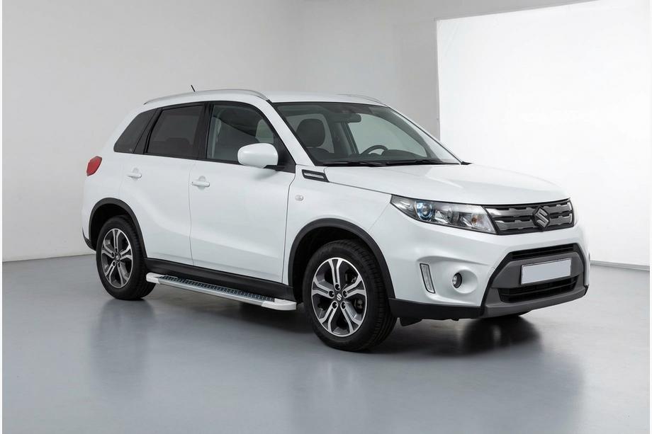 Suzuki Vitara 2015- Side Steps Allmond White (2 pcs, Aluminum) Image