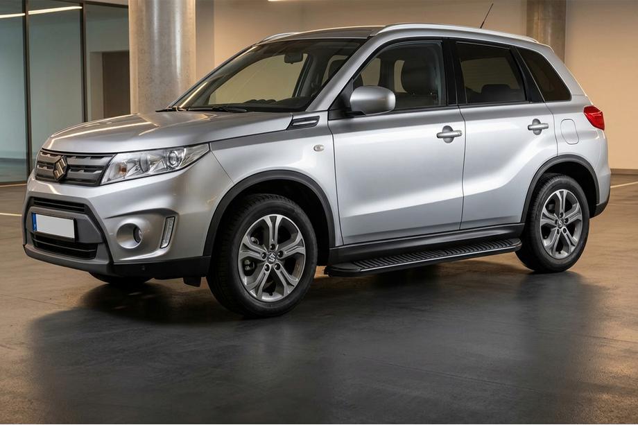 Suzuki Vitara 2015- Side Steps Tayga Black (2 pcs, Aluminum) Image