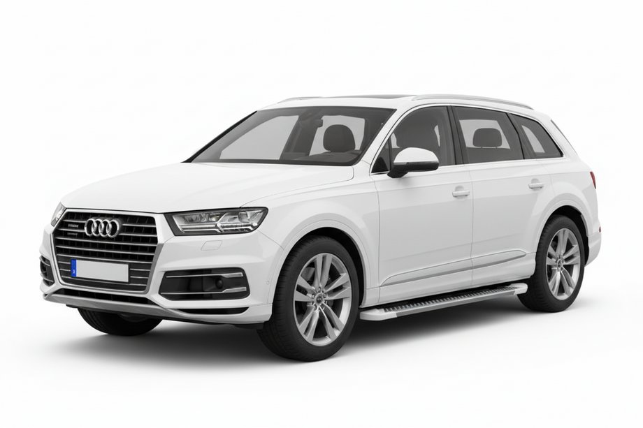 Audi Q7 2015–2026 Side Steps Allmond White (2 pcs, Aluminum) Image