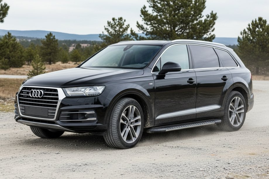 Audi Q7 2015–2026 Side Steps Bosphorus Grey (2 pcs, Aluminum) Image
