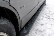 Opel Vivaro 2015-2019 Side Steps Allmond Black (2 pcs, Aluminum) photo 4