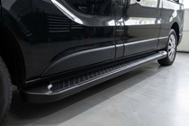 Opel Vivaro 2015-2019 Side Steps Allmond Black (2 pcs, Aluminum) photo 1