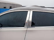 Nissan Qashqai 2007-2010 Chrome Door Pillar Covers (4 pcs, Stainless Steel) Carmos - Turkish Stainless Steel photo 3