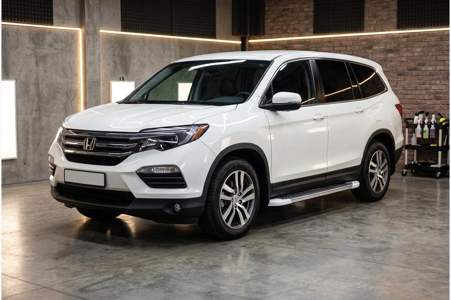 Honda Pilot 2015-2022 Side Steps Allmond White (2 pcs, Aluminum) Image