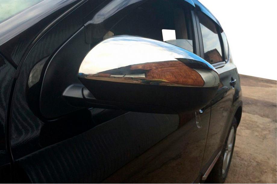 Nissan Qashqai 2007-2010 Mirror Covers (2 pcs, Stainless Steel) Photo 5
