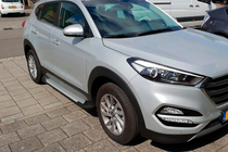 Hyundai Tucson TL 2016-2021 Side Steps Allmond Grey (2 pcs, Aluminum) photo 1