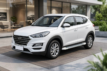 Hyundai Tucson TL 2016-2021 Side Steps Allmond White (2 pcs, Aluminum) photo 1