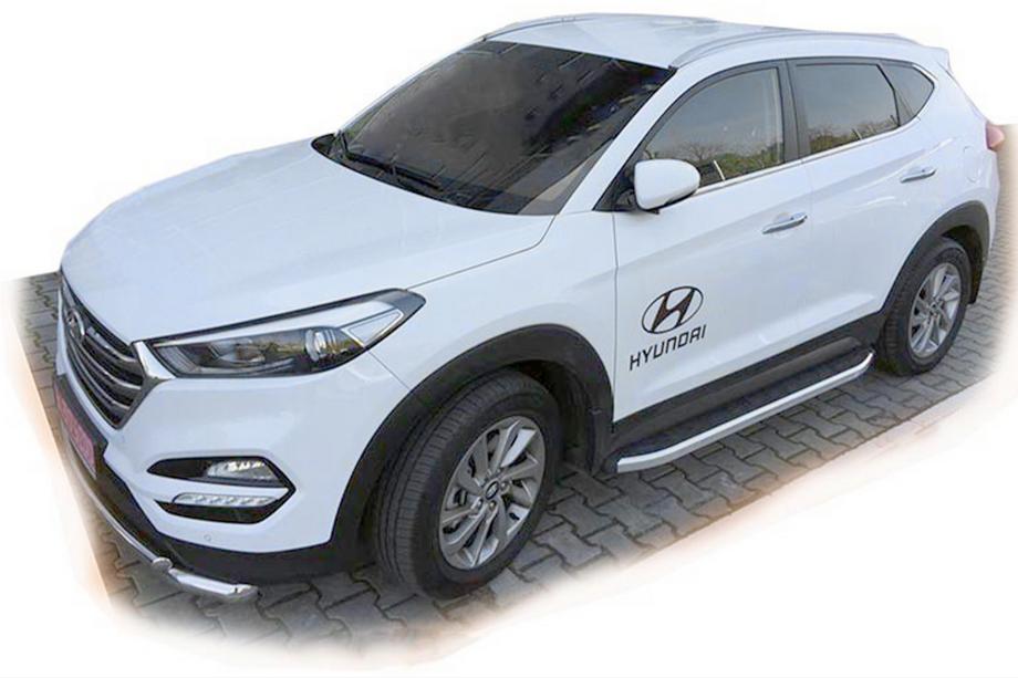 Hyundai Tucson TL 2016-2021 Side Steps Fullmond (2 pcs, Aluminum) Image