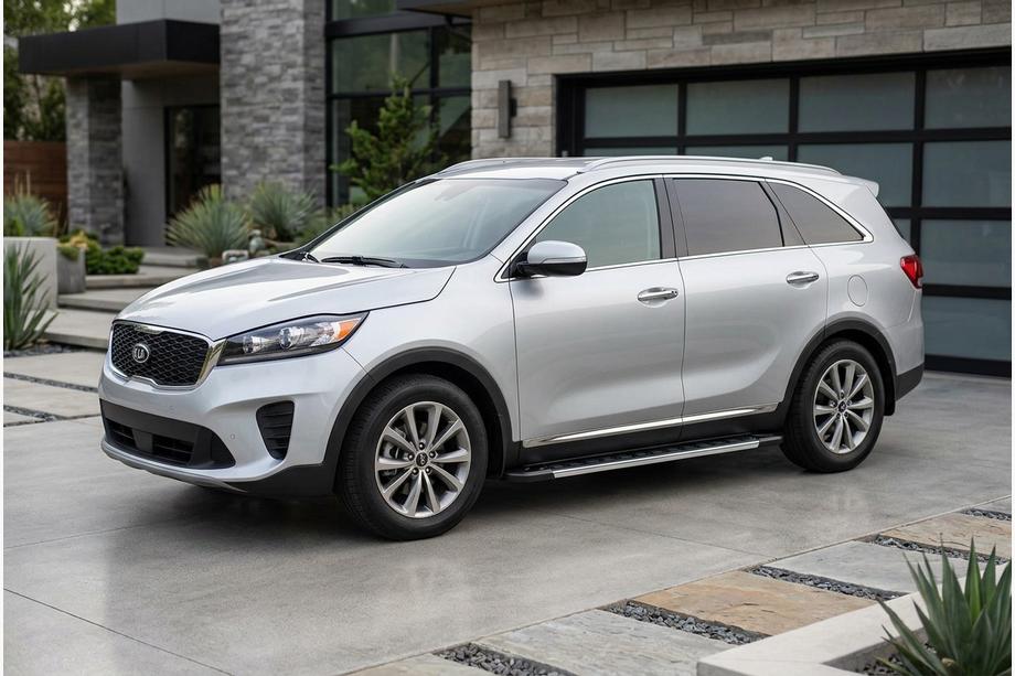 Kia Sorento III UM 2014-2020 Side Steps RedLine V1 (2 pcs, Aluminum) Image