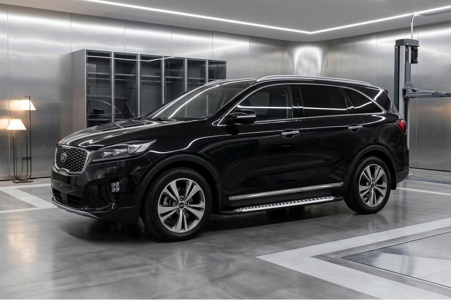 Kia Sorento III UM 2014-2020 Side Steps Line (2 pcs, Aluminum) Image