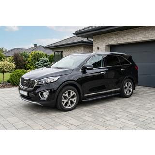 Side Steps Bosphorus Black (2 pcs, Aluminum) Kia Sorento III UM 2014-2020 photo 1