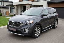 Kia Sorento III UM 2014-2020 Side Steps Tayga Grey (2 pcs, Aluminum) photo 1