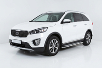 Kia Sorento III UM 2014-2020 Side Steps Maydos V2 (2 pcs, Aluminum & Stainless Steel) photo 1
