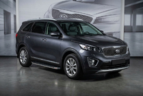 Kia Sorento III UM 2014-2020 Side Steps BlackLine (2 pcs, Aluminum) photo 1
