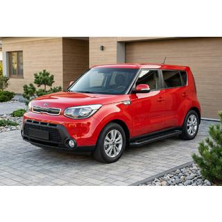 Side Steps Allmond Black (2 pcs, Aluminum) Kia Soul II 2013-2018 photo 1