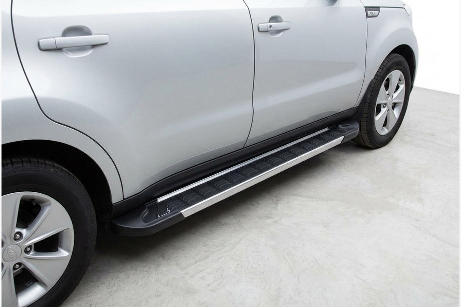 Kia Soul II 2013-2018 Side Steps RedLine V1 (2 pcs, Aluminum) Image