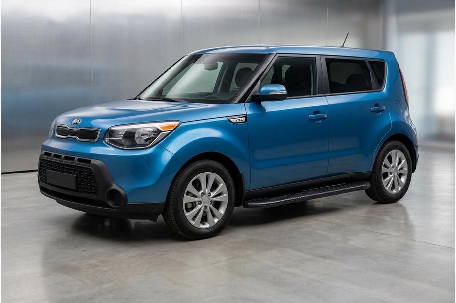 Kia Soul II 2013-2018 Side Steps Bosphorus Black (2 pcs, Aluminum) Image