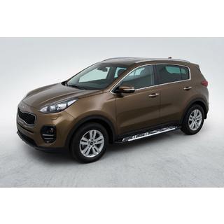Side Steps Sunrise (2 pcs, Aluminum) Kia Sportage 2015-2021 photo 1