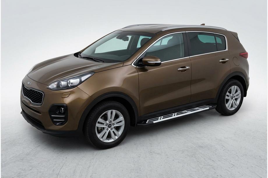 Kia Sportage 2015-2021 Side Steps Sunrise (2 pcs, Aluminum) Image