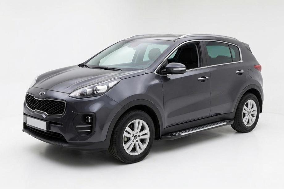 Kia Sportage 2015-2021 Side Steps Line (2 pcs, Aluminum) Image