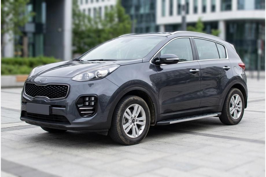 Kia Sportage 2015-2021 Side Steps Duru (2 pcs, Aluminum) Image