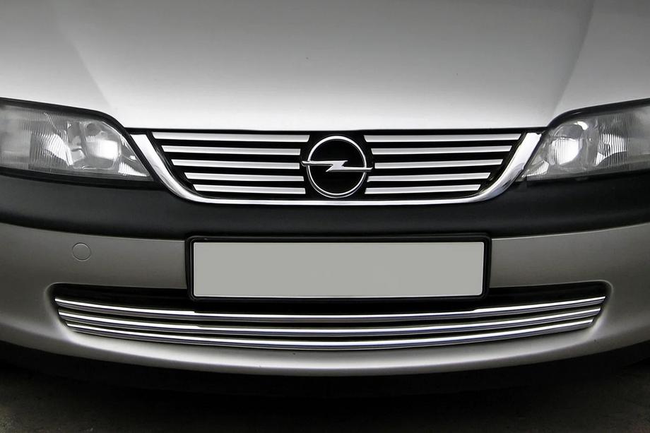 Opel Vectra B 1995-2002 Chrome Grille Covers (Stainless Steel) Image