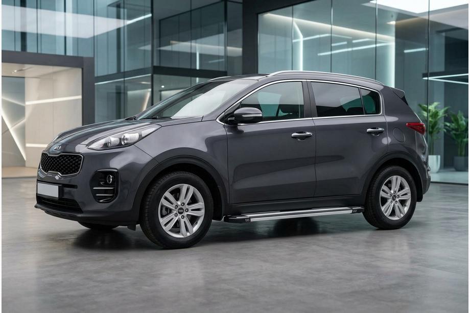 Kia Sportage 2015-2021 Side Steps Rainbow (2 pcs, Aluminum) Image
