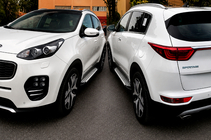 Kia Sportage 2015-2021 Side Steps Allmond Grey (2 pcs, Aluminum) photo 4