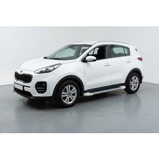 Side Steps Allmond White (2 pcs, Aluminum) Kia Sportage 2015-2021 photo 1