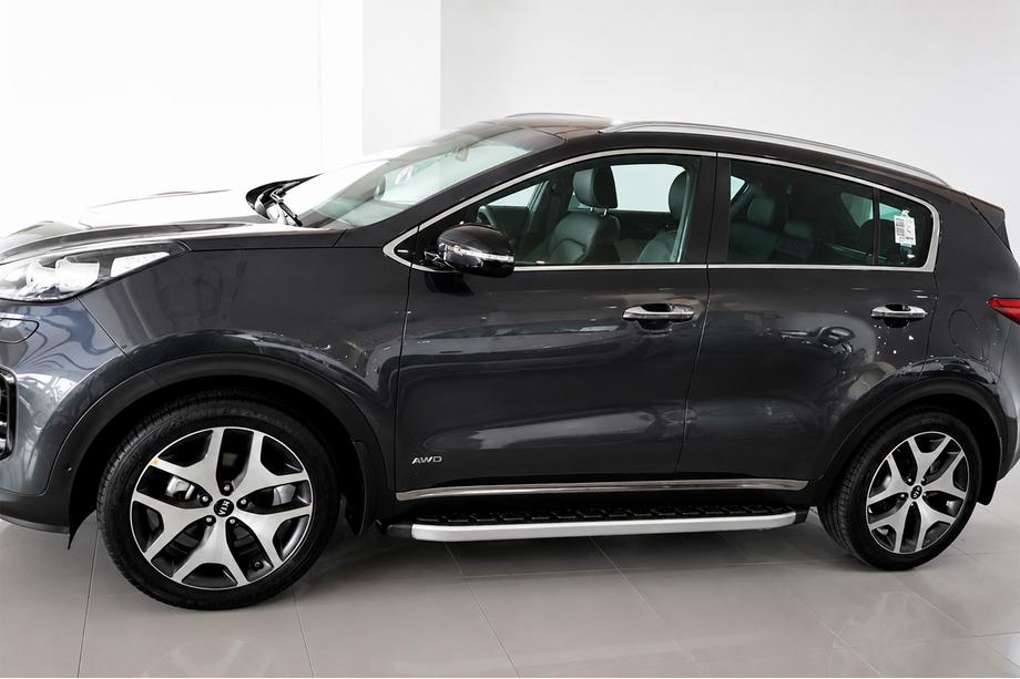 Kia Sportage 2015-2021 Side Steps Fullmond (2 pcs, Aluminum) Image