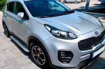 Kia Sportage 2015-2021 Side Steps Maydos V2 (2 pcs, Aluminum & Stainless Steel) photo 2