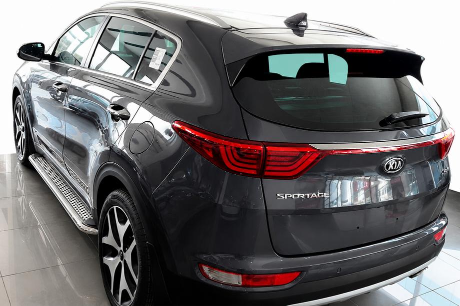 Kia Sportage 2015-2021 Side Steps Maydos V2 (2 pcs, Aluminum & Stainless Steel) Image