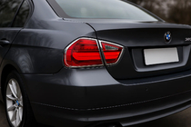 BMW 3 Series E90/E91 2005-2011 Chrome Tail Light Covers (2 pcs, plastic) photo 1