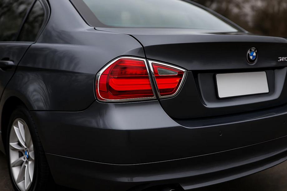 BMW 3 Series E90/E91 2005-2011 Chrome Tail Light Covers (2 pcs, plastic) Image