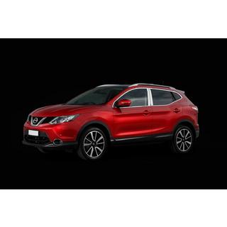 Chrome Door Pillar Covers (4 pcs, Stainless Steel) Nissan Qashqai 2014-2021 photo 3