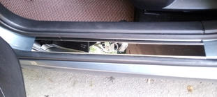 Peugeot 307 2001-2008 Door Sill Protectors Carmos V1 (4 pcs, Stainless Steel) photo 3