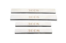 Peugeot 3008 2008-2016 Carmos Door Sill Protectors (4 pcs, Stainless Steel) photo 1