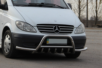 Mercedes Vito W639 2004-2014 Bull Bar WT003 with Bumper Guards (Stainless Steel) photo 2