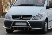 Mercedes Vito W639 2004-2014 Bull Bar WT003 with Bumper Guards (Stainless Steel) photo 3