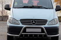 Mercedes Viano 2004-2014 Bull Bar WT003-Plus with Side Bars (Stainless Steel) photo 1