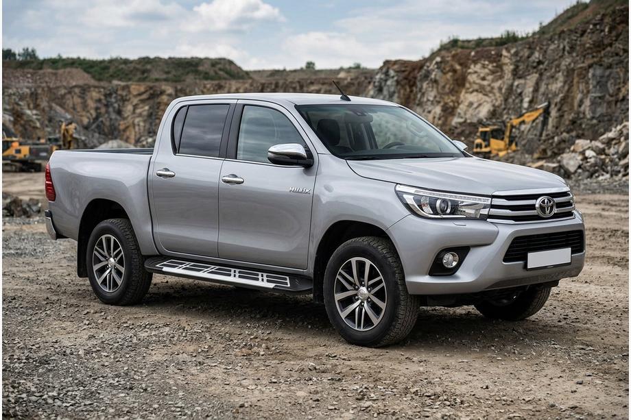 Toyota Hilux 2015- Side Steps Sunrise (2 pcs, Aluminum) Image