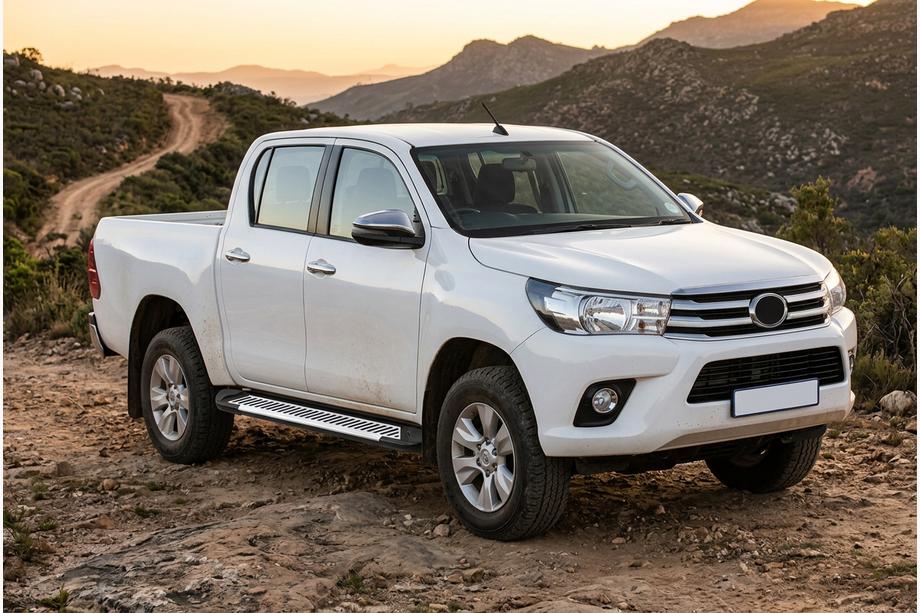 Toyota Hilux 2015- Side Steps Line (2 pcs, Aluminum) Image
