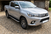 Toyota Hilux 2015- Side Steps Maydos V1 (2 pcs, Aluminum & Stainless Steel) photo 1