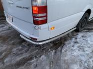 Mercedes Sprinter W906 2006–2018 Side pipes behind rear wheel, angular (2 pcs, stainless steel) photo 10