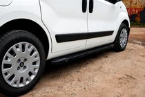 Citroen Nemo 2007-2017 Side Steps Rainbow Black (2 pcs, Aluminum Profile) photo 1