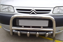 Citroen Berlingo 1996-2008 Bull Bar QT006 (Stainless Steel) photo 1