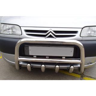 Bull Bar QT006 (Stainless Steel) Citroen Berlingo 1996-2008