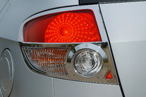Hyundai Getz 2002- Chrome Tail Light Covers (2 pcs, plastic) photo 1